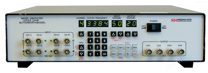 Model 3384四通道8極點(diǎn)可調(diào)頻濾波器